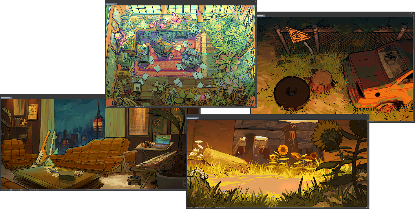 ☆ BACKGROUND -- available in both rough and block styles; this type of commission contains no characters